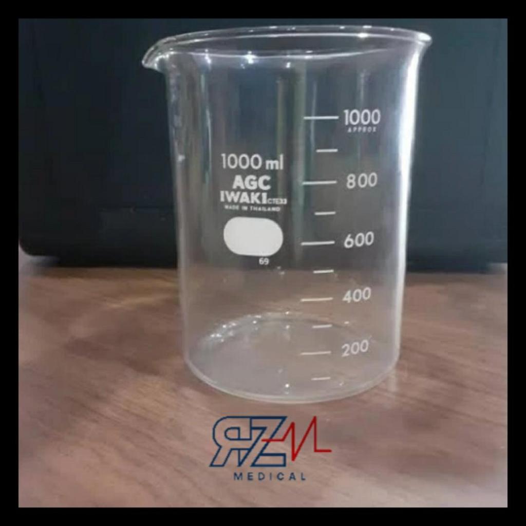 breaker glass iwaki 1000 ml