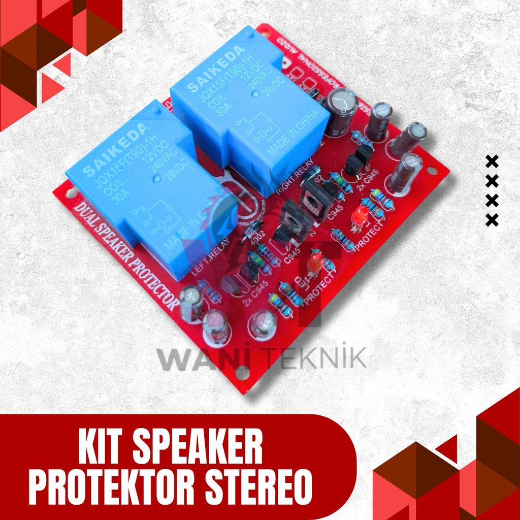 Kit Protektor Speaker Stereo Pelindung Dari Tegangan DC
