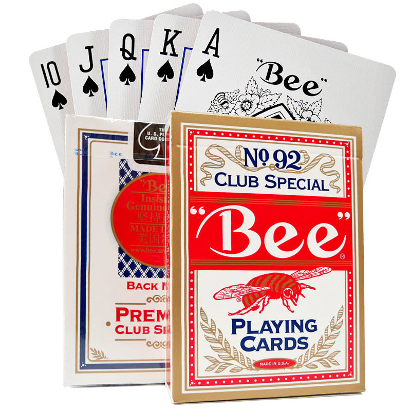 1 Deck USA Original Bee Playing Cards NO92 Club Poker Card Games Entertainment