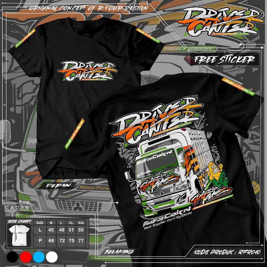 KAOS TRUK CANTER TERBARU KAOS CANTER MANIA KAOS DRIVER MUDA