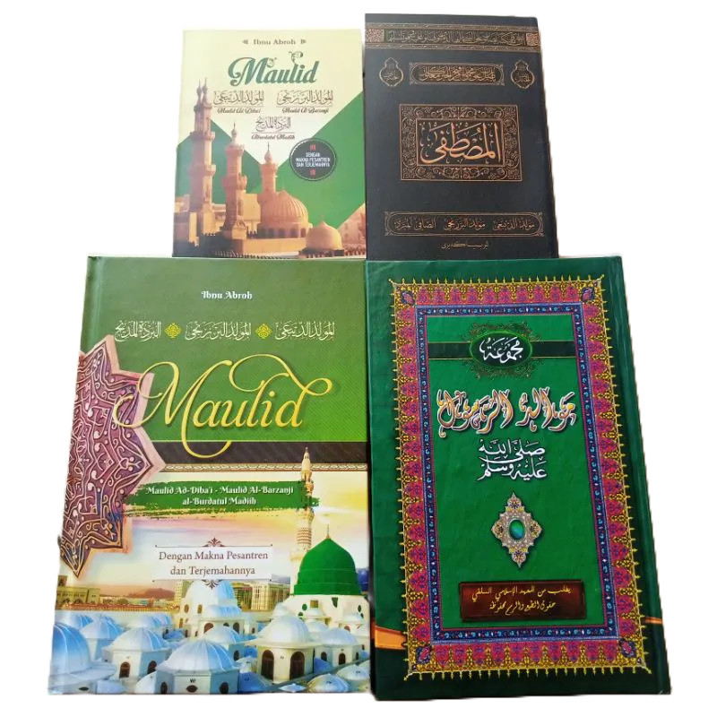 Kitab / Buku paket lengkap Terjemah majmu Maulid 3 bahasa SHOLAWAT AL MUSTHOFA Mustofa Diba Barzanji