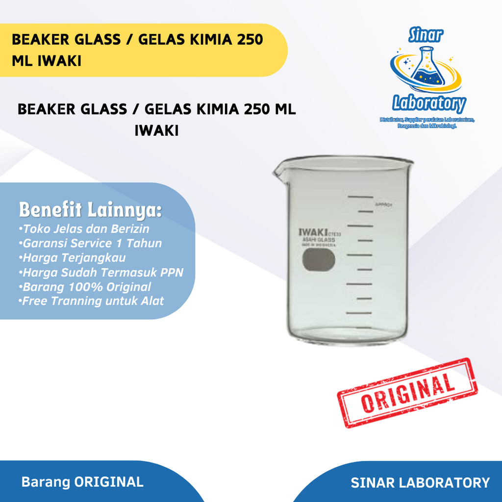 Beaker Glass / Gelas Kimia 250 ml IWAKI