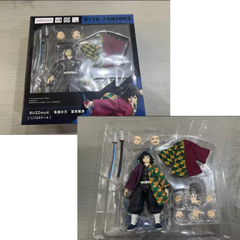 Original ANIPLEX BUZZmod Demon Slayer Part Giyu Tomioka In Stock 16cm Anime Collection Figures Model