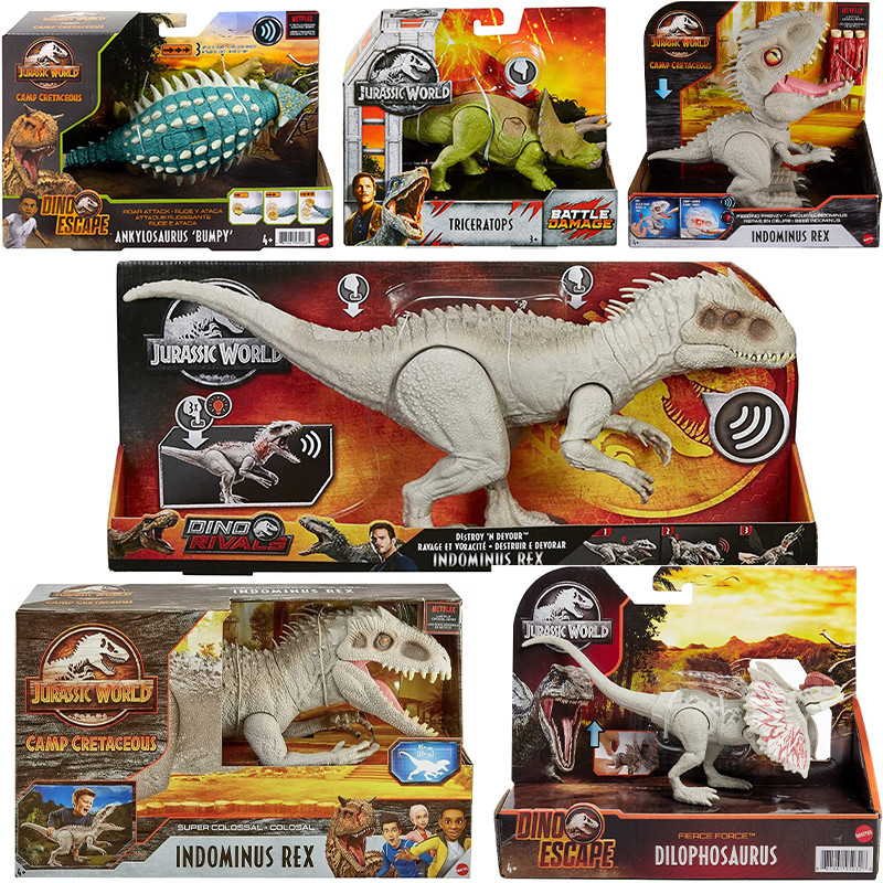 Jurassic World Toys Figure Destroy ‘N Devour Indominus Rex Velociraptor Massive Biters Sarcosuus Cam