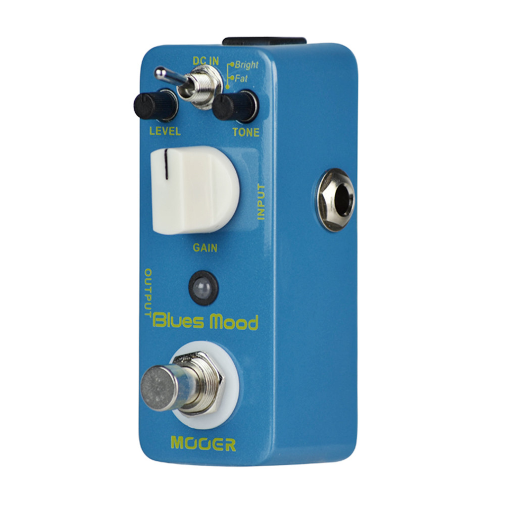 MOOER Blues Mood Overdrive Guitar Effect Pedal Blues Style 2 Modes True Bypass Full Metal Shell Micr