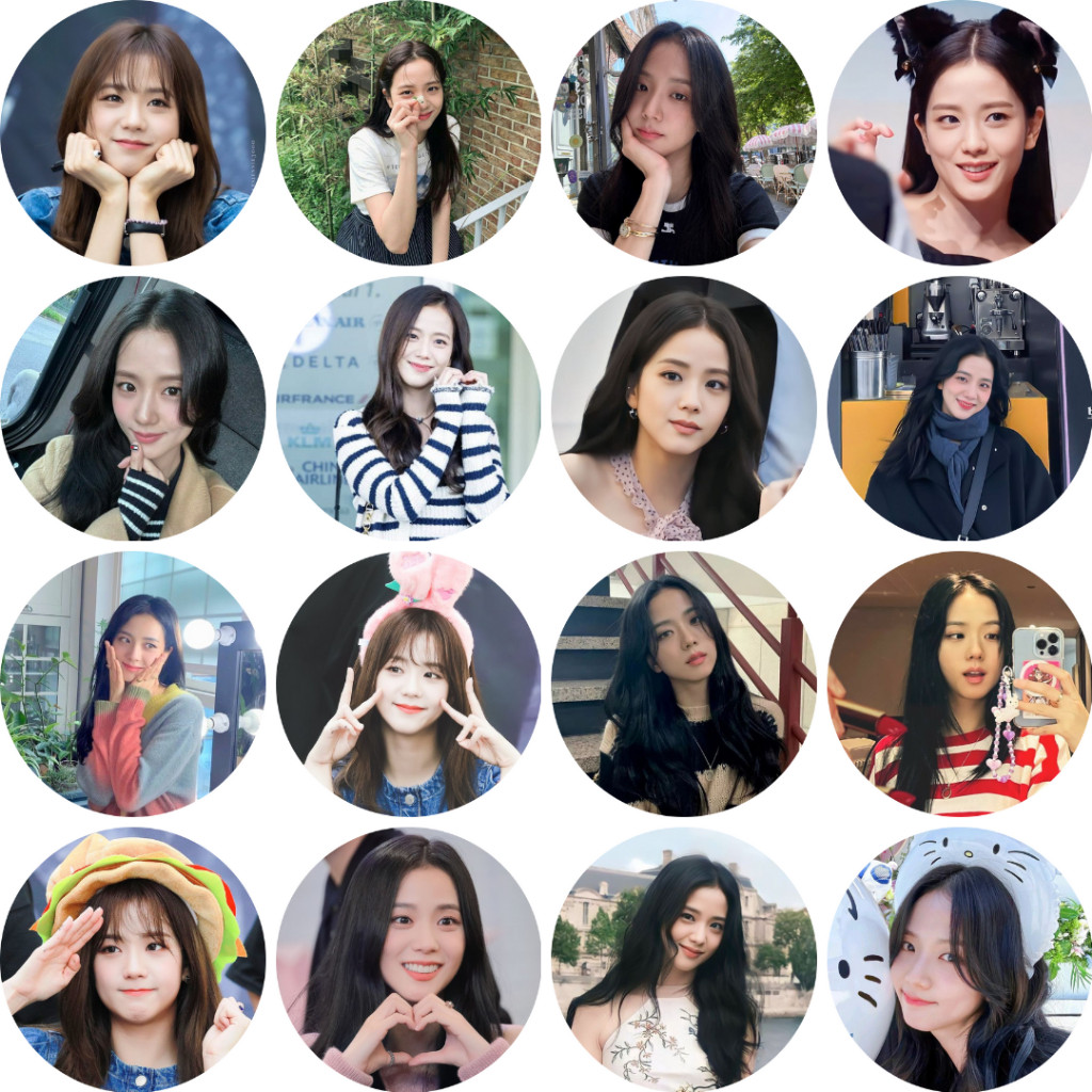 Jarcolee - Blackpink Jisoo Button Badge 44mm K.POP Merch KPOP Enthusias Aksesoris Tas Keren