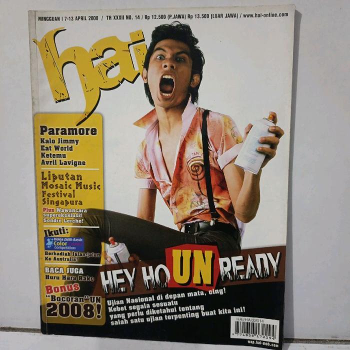 majalah HAI 7 April 2008 the Cangcuters Paramore