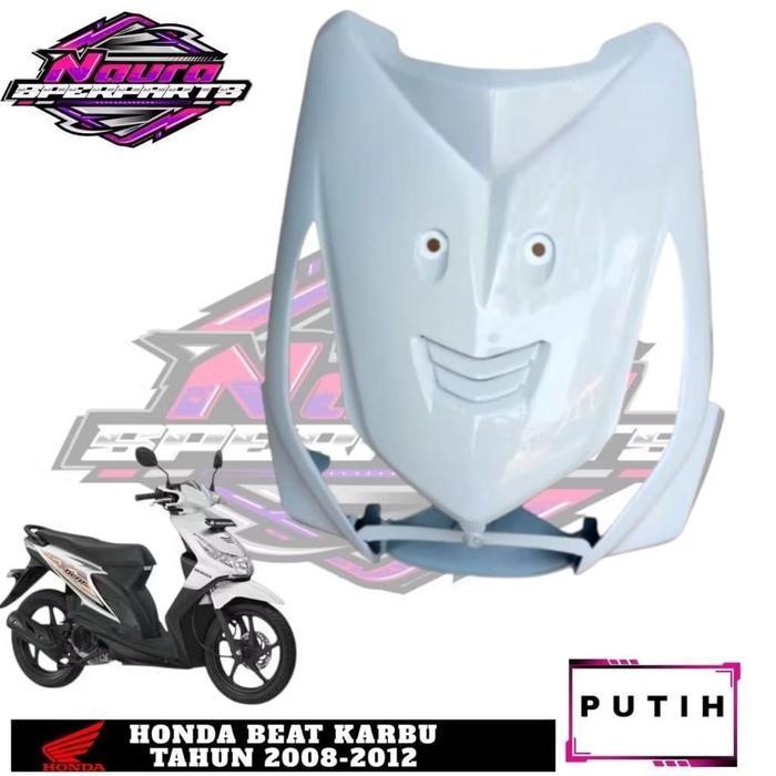 Tameng lampu depan Beat karbu tahun 2008 - 2012 warna putih Motorcycle Motor