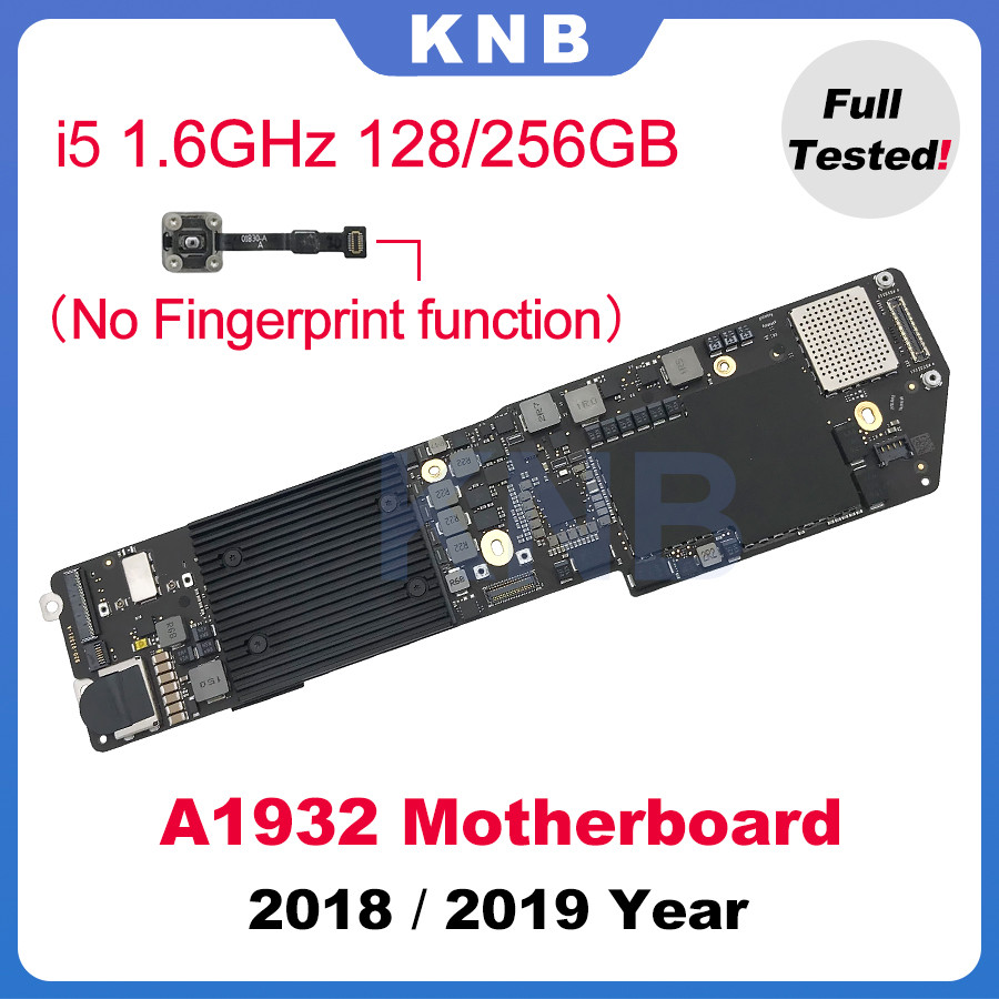 Original A1932 Motherboard No Fingerprint Function For MacBook Air 13" A1932 Logic Board 128G 256GB 
