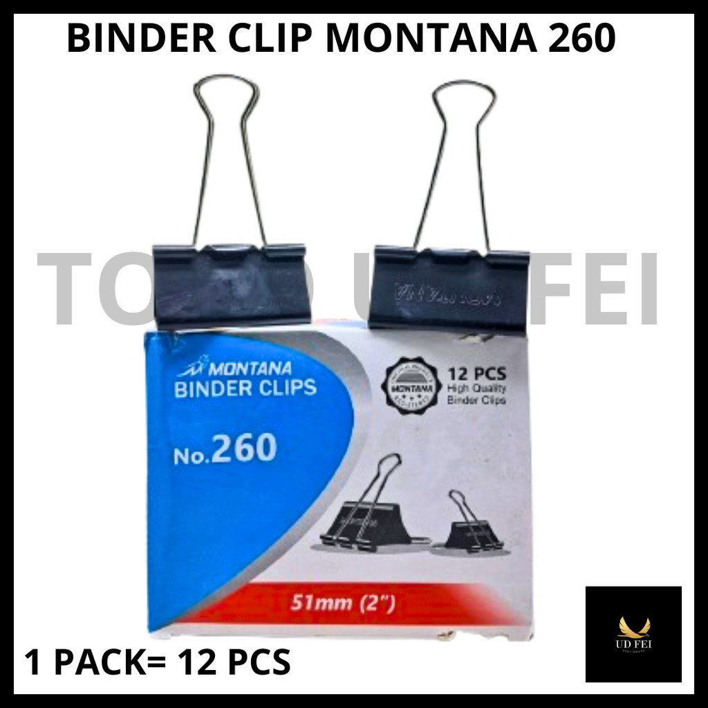 (1 PACK) Binder Clip Vanco/BINDER CLIP MONTANA/ Binder Clip 105/ Binder Clip 111/ Binder Clip 155/ B