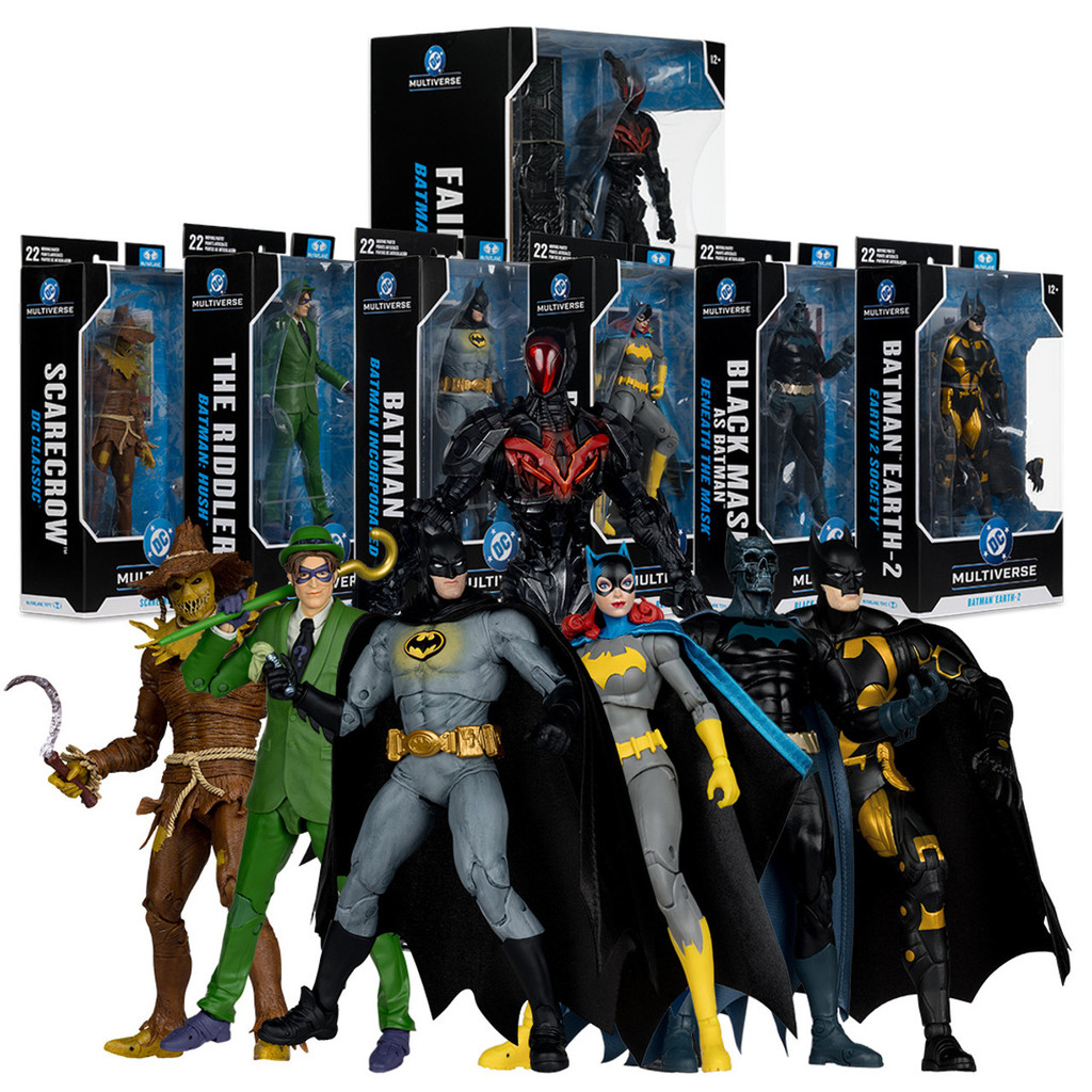 Mcfarlane Toys Hush The Riddler /Scarecrow/Batman Earth-2/Batgirl 18cm Action Figure DC Multiverse M