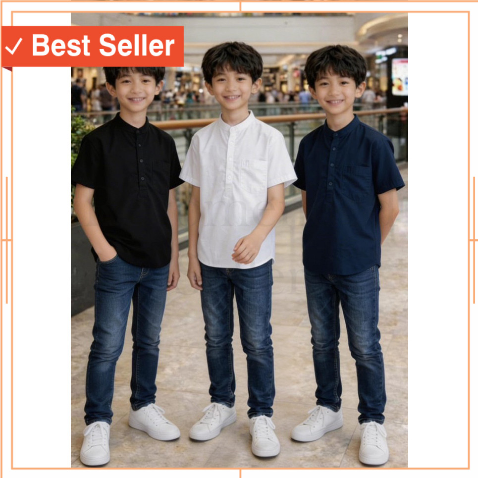 Baju muslim anak Cowok Laki laki murah / atasan baju kurta//baju koko anak remaja usia6-15tahun//baj