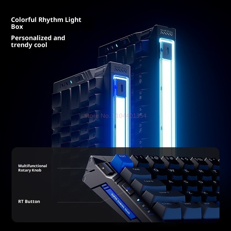 Mchose Ace 68 Turbo Magnetic Axis Keyboard High Performance Aluminum Gaming Esports Dedicated 16k Fu