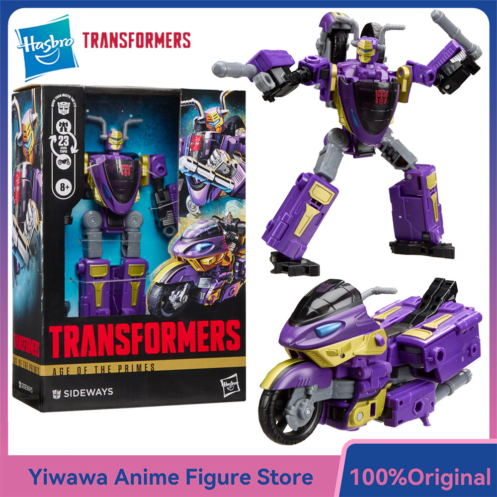 Original NEW Hasbro Transformers Age of the Primes Sideways with 2 Mini-Con 14.5cm Voyager Class Act
