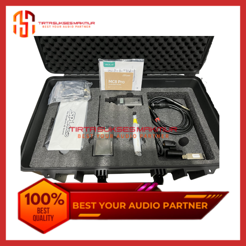 PAKET MICROPHONE SPL AUDIO WIRELLES KATELUO