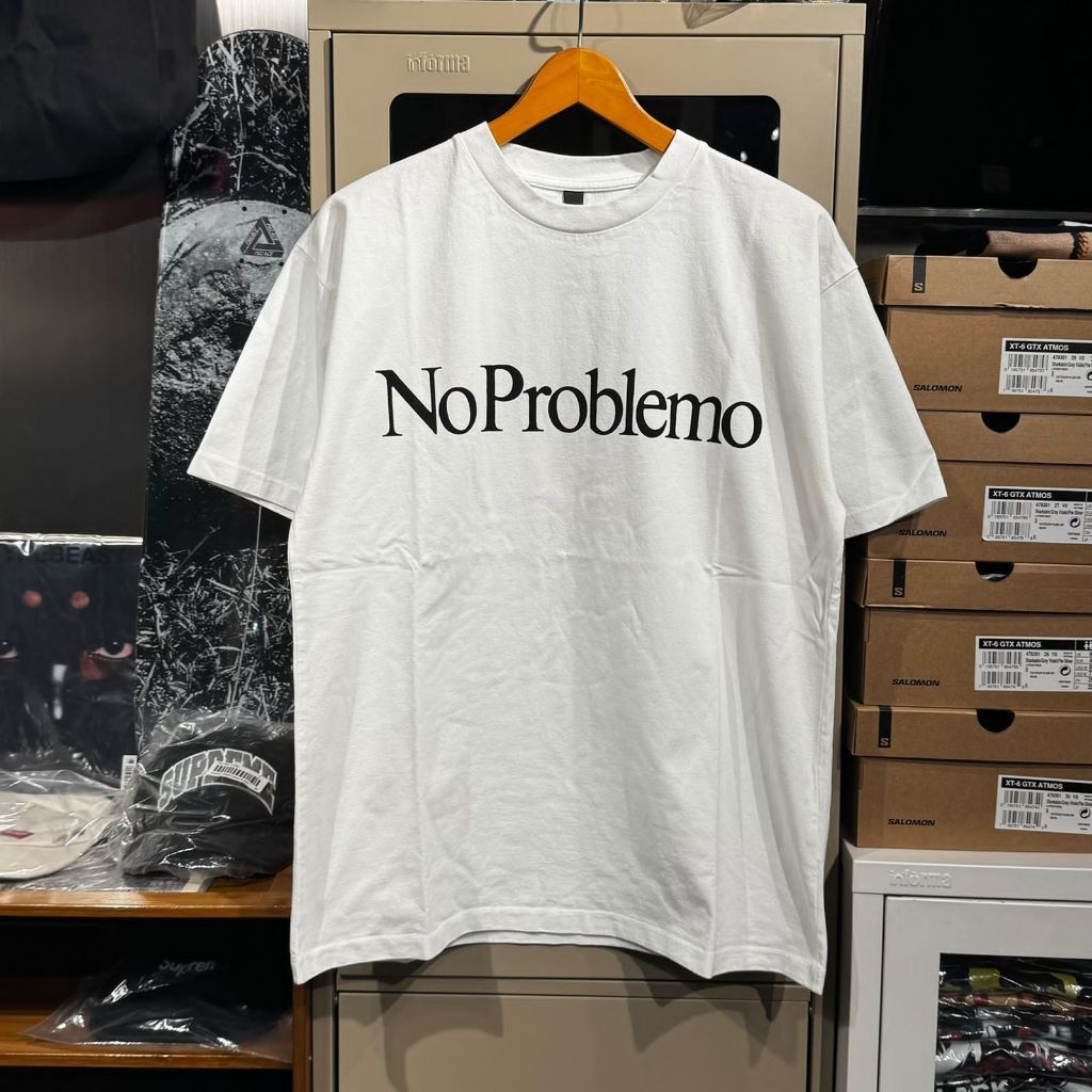 N*O PROBLEMO BY ARIES ARISE - LOGO SS TSHIRT WHITE Kaos Pria