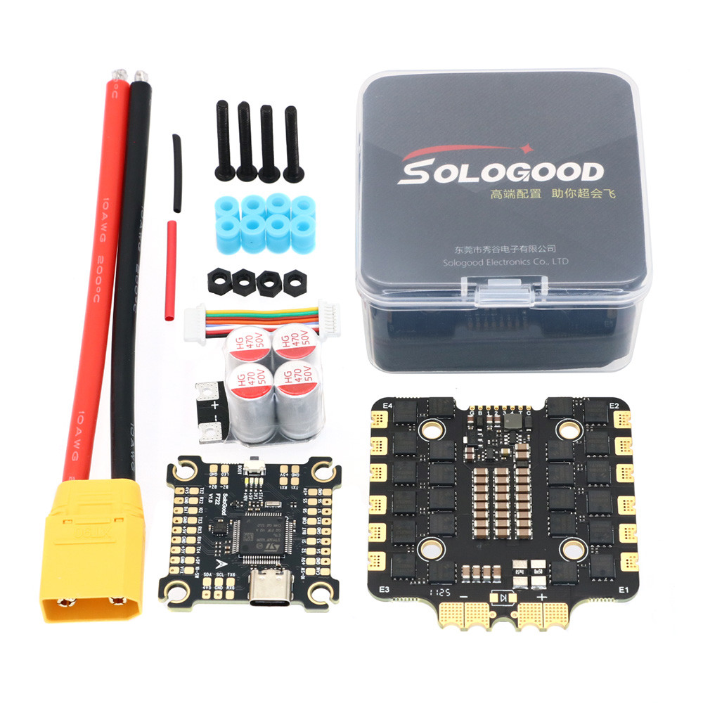 SoloGood F722 F405 80A Stack  F722 Flight Control BLS 80A 4in1 ESC 6-8S Suitable for 13 in RC FPV Fr