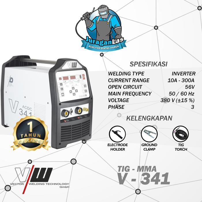 VECTOR V - 341 | MESIN LAS TIG PULSE + MMA AC/DC