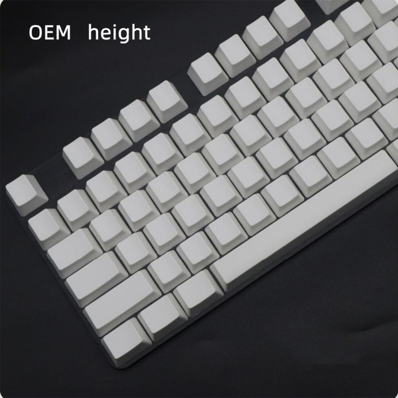 108Pcs PBT Blank Y Keycap Meanical Keyboard erry OEM XDA No Print White Keycap Set for erry MX Swite