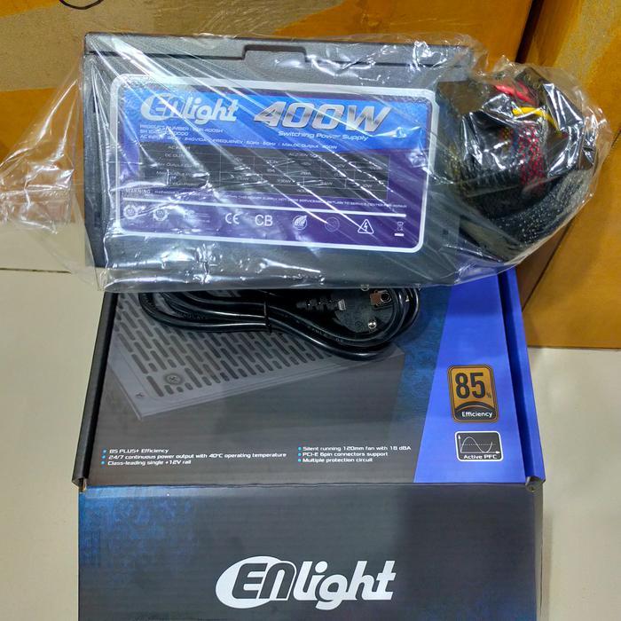 Power Supply Enlight 400W / PSU ENLIGHT 400 Watt 80+ BLACK SILVER