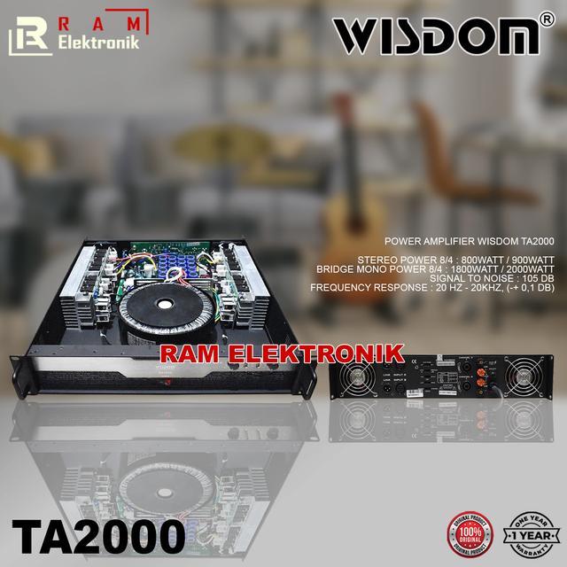 Power Amplifier WISDOM TA2000 / TA-2000 Class H 2 Channel Original