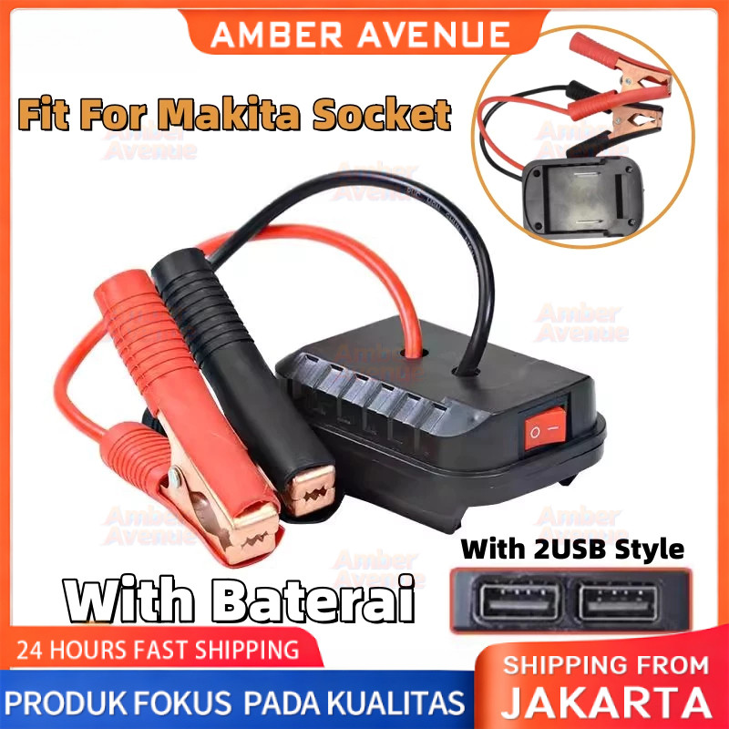 COD Starter Mobil  – Adaptor Baterai Lithium Untuk Charger Aki & Pemantik Mesin Mobil