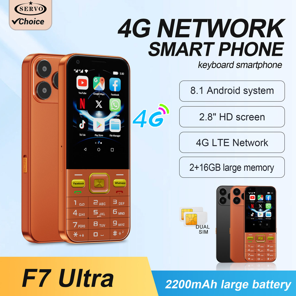 SERVO F7 Ultra 4G Cellular Smartphone Android OS 2.8" Touch splay 2GB+16GB 2200mAh Flashlight WiFi F