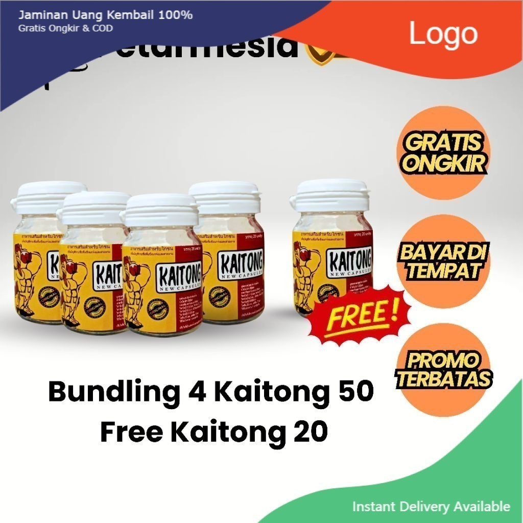 Kaitong - Bundling 5 Kaitong 50 Kapsul Free Kaitong 20 Kapsul BIG SALE