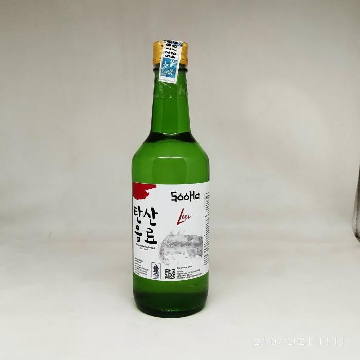 Soju Halal Non Alkohol Sooha Minuman Korea Sparkling Water Barkarbonasi Nusantara - Leci