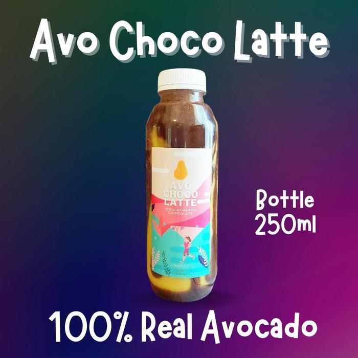 AVO CHOCO LATTE - JUS BUAH ALPUKAT MENTEGA ALPUKAT KUNING CHOCOLATE - 250 ML, NORMAL SUGAR