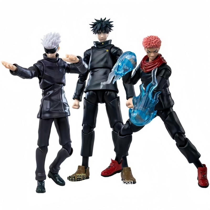 Bandai Shf 15cm Pvc Jujutsu Kaisen Satoru Gojo Itadori Yuji Fushiguro Megumi Action Anime Figure Col