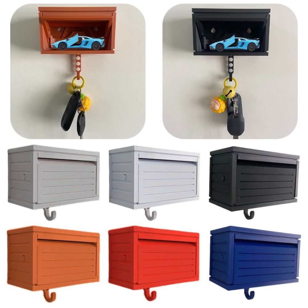 Creative Car Garage Key Holder Multifunctional with Opening Door Fun Key Organizer Funny Easy tallat