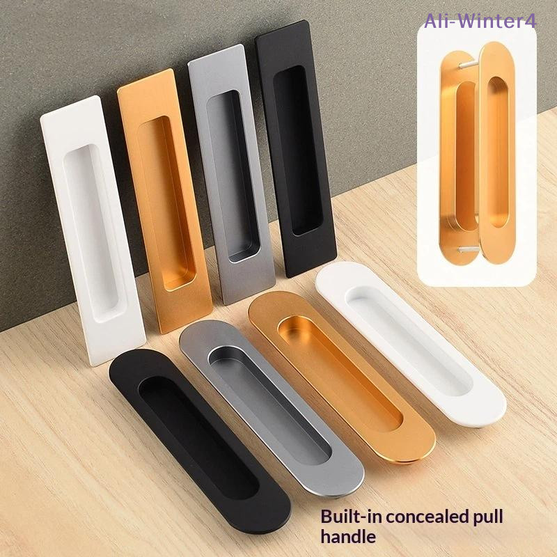 Gagang Pintu Geser Tersembunyi, Gagang Pintu Kabinet Tak Terlihat, Gagang Pintu Dapur Tersembunyi, G