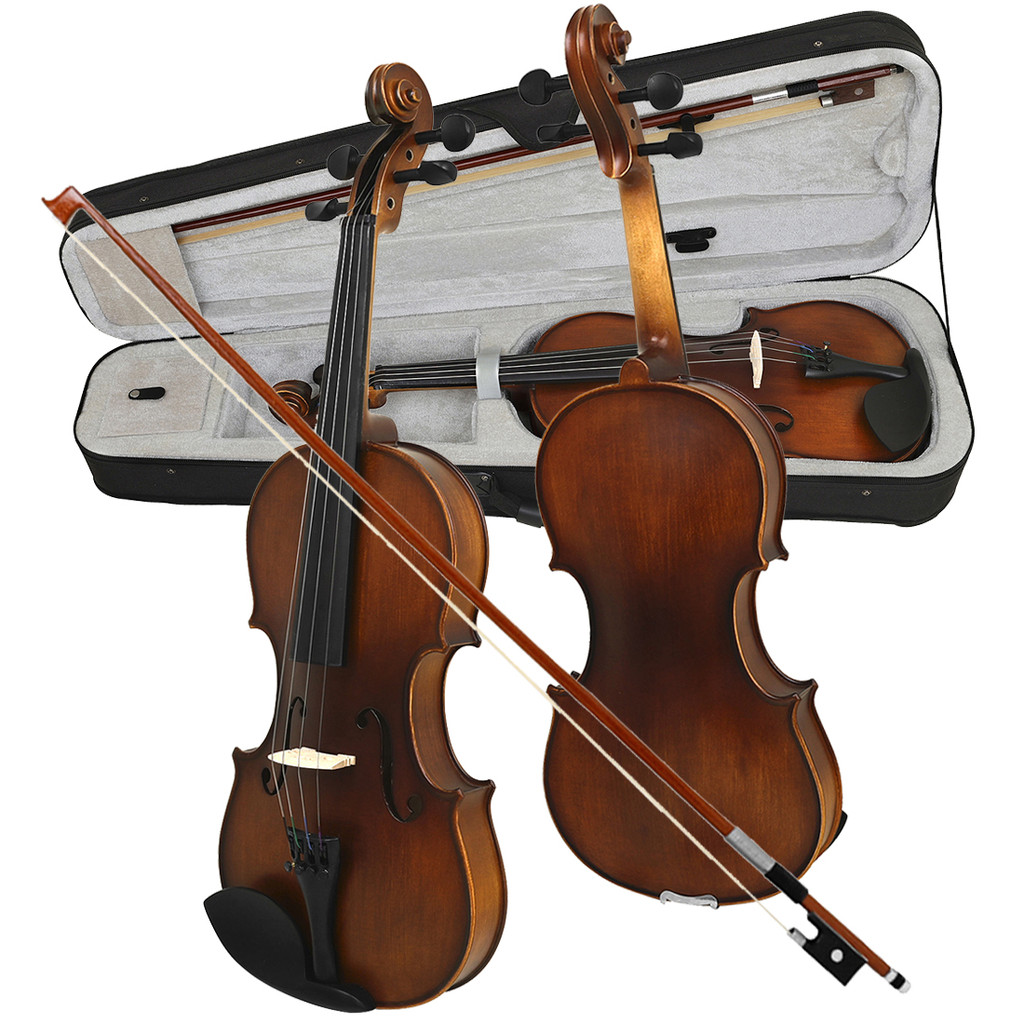 Professional 44 Spruce Wood Astonvilla AV526 Matte Acoustic Violin With Case