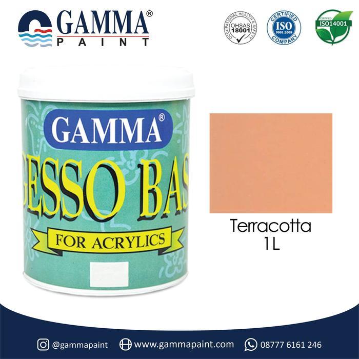 Gamma GESSO BASE - TERRACOTTA - Cat Tembok Semi Gloss 1L