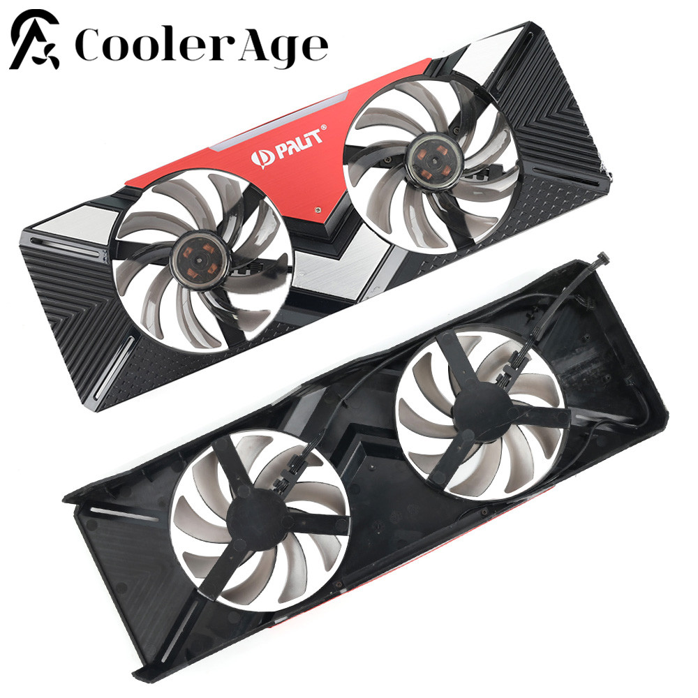 RTX2080 Graphics Card Fan with Case For Palit RTX 2080 Gaming Pro 2080 DUAL Graphics Card Cooling Fa