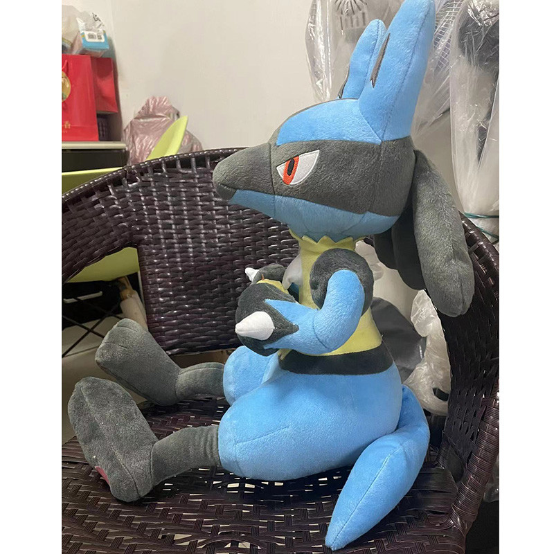 Big Kawaii Lucario Pokemon Plush Toys Cute Pokemon Lucario Plush Toys Dolls Gifts for Kids Girls