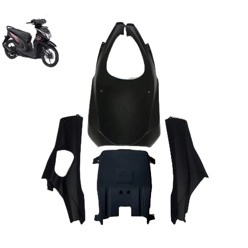 WITOR - Cover Body Kasar Beat Fi 2014-2015-2016 Paket Cover Body Kasar Bagian Bawah Honda Beat Fi