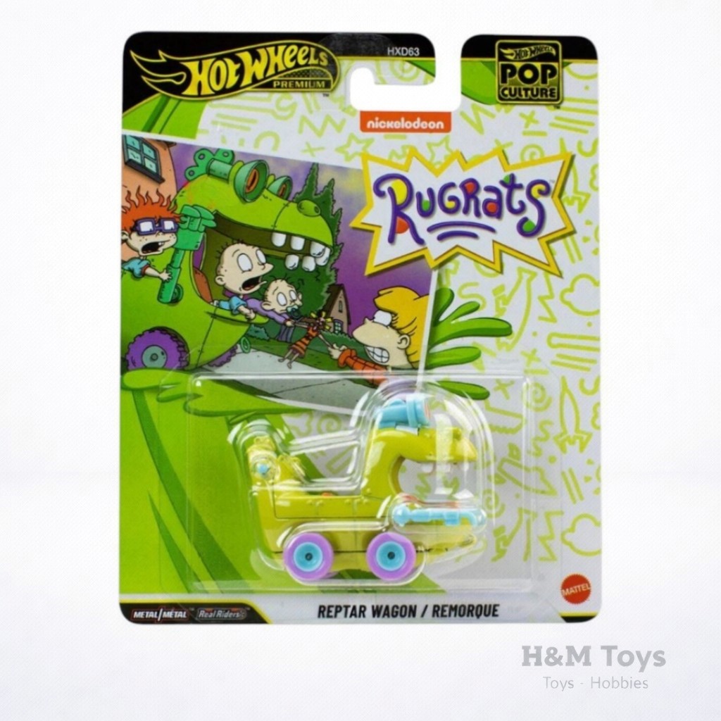 Hot Wheels Premium Pop Culture Reptar Wagon / Remorque Rugrats - Original