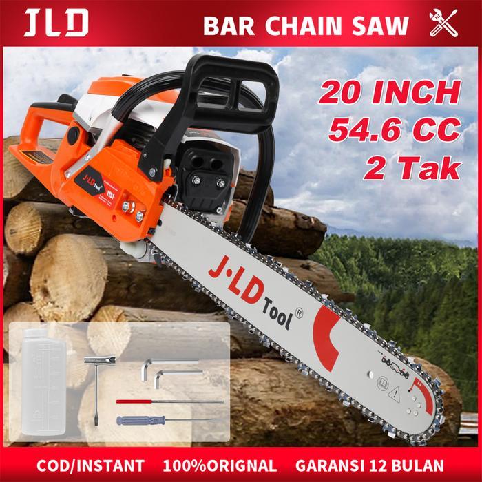 MESIN SAJA TANPA BAR AKSESORIS JLD Gergaji Mesin Chainsaw 54.6CC Mesin Potong Kayu Mesin Chainsaw 20