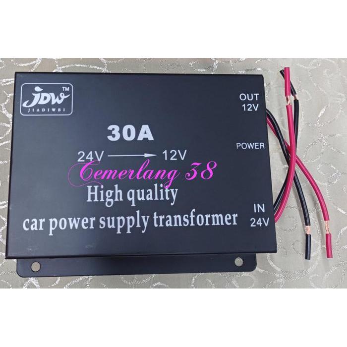 Step Down 30 A DC 24 V - 12 V Car Power Supply Transformer Converter