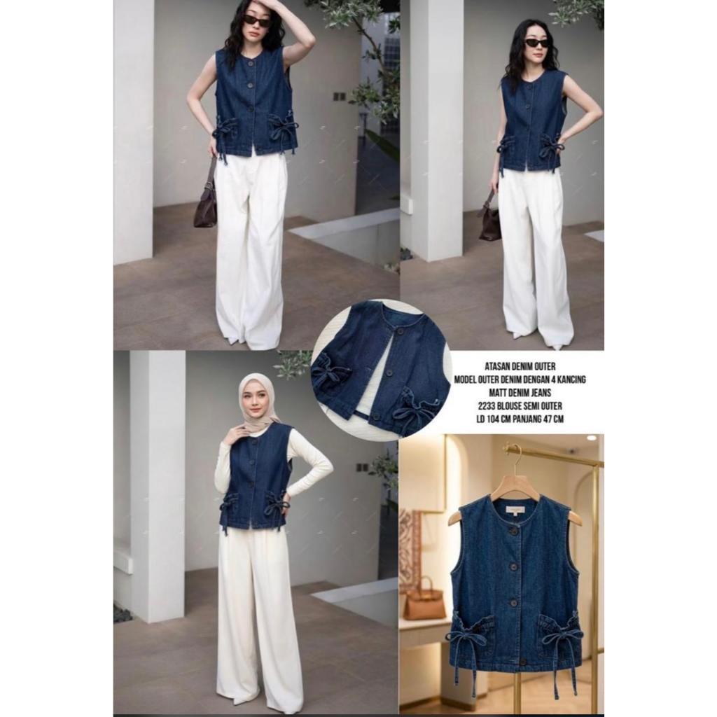 KEMEJA WANITA SEMI OUTER DENIM / VEST DENIM JEANS / OUTER DENIM