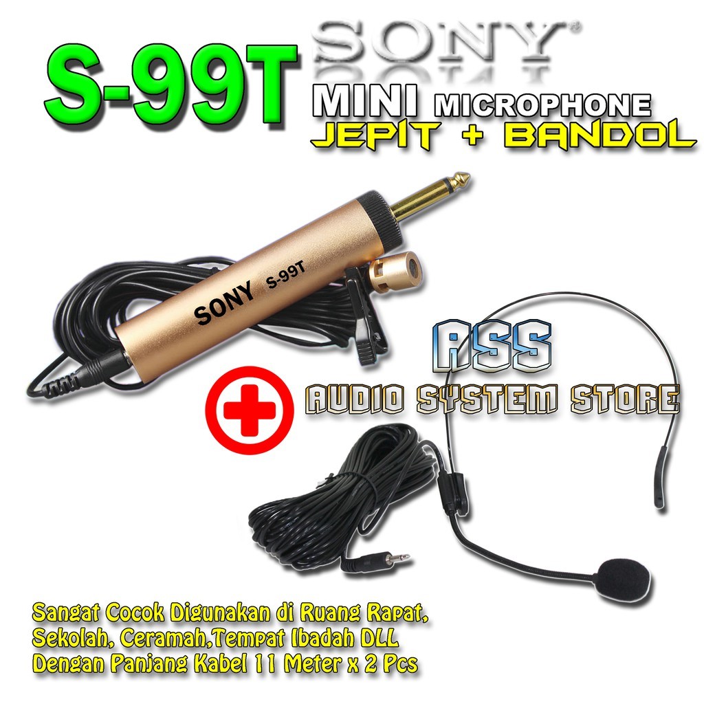 Mic Jepit Baju SN 99T - Mic Bandol Condensor SN 99T / Mic Jepit Baju KW 80D / Mic Condensor KW - 80D