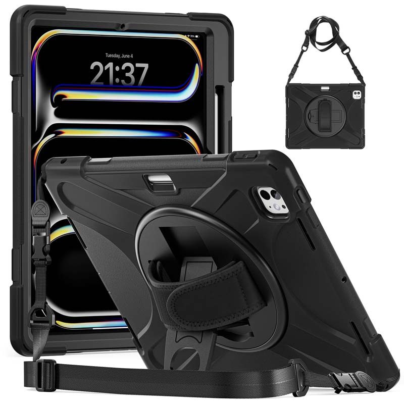 Shockproof case for iPad Pro 13 inch M5 A3360 A3361 A3362 anti-fall cover M4 stand holder with pen s