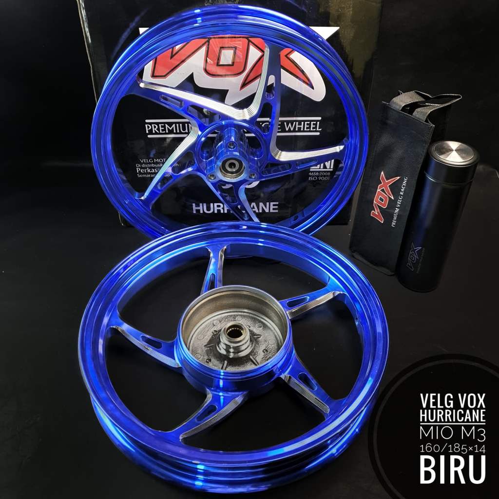 Velg VOX Hurricane Mio M3/Mio Z/ Mio Soul Gt125 /Mio Gear125/ Fino 125/ Xride 125  merah/crom/biru/o
