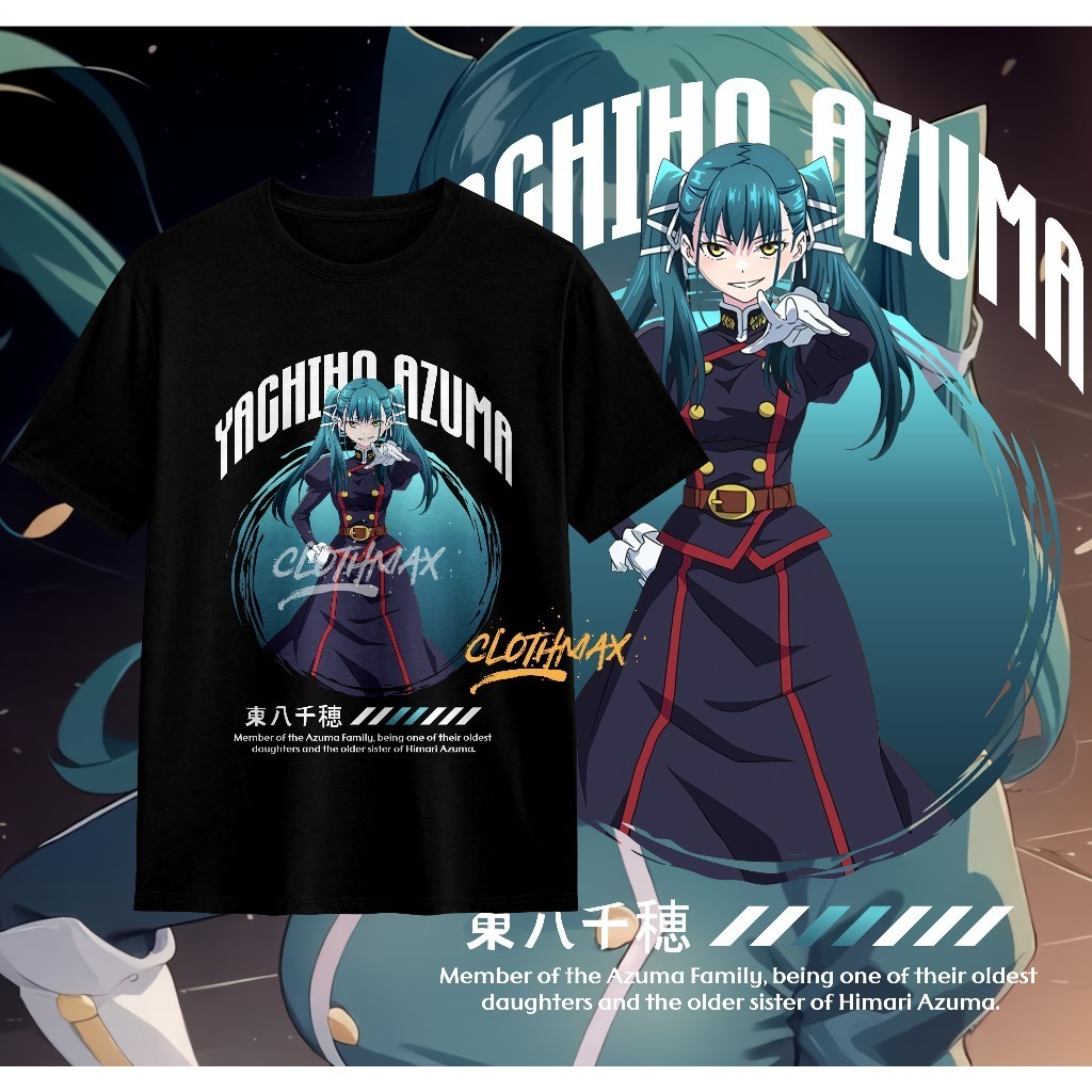 Kaos Tshirt Anime Yachiho Azuma Mato Seihei No Slave  | Kyouka Uzen | Izumo Tenka