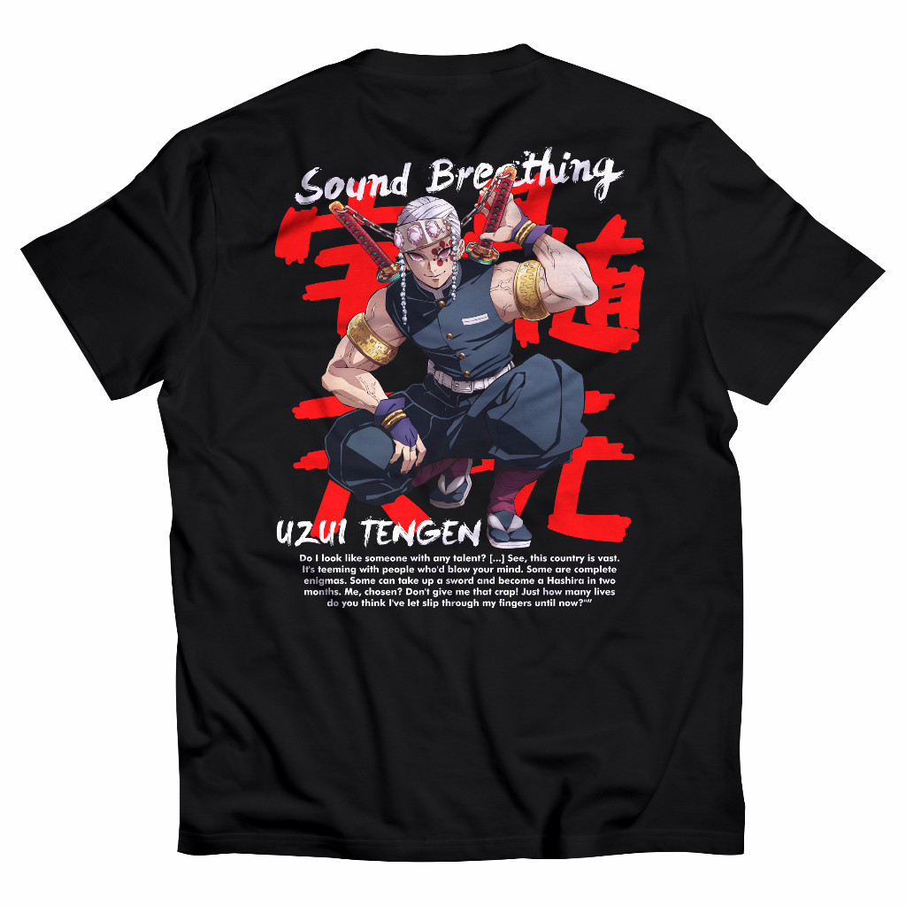 Baju Anime Kaos DEMON SLAYER UZUI TENGEN Anime KEREN