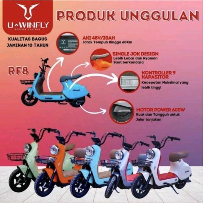 SEPEDA LISTRIK UWINFLY RF8 - GRAY, RF8