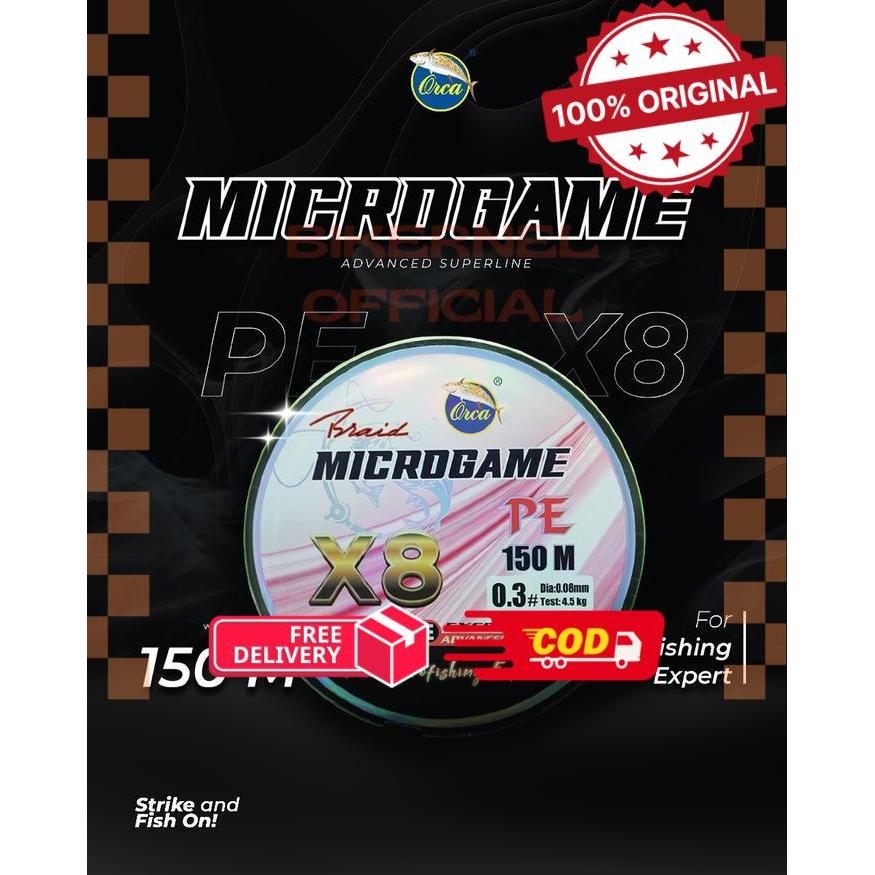 PE Orca Microgame X8 150M - 0,06 -biken