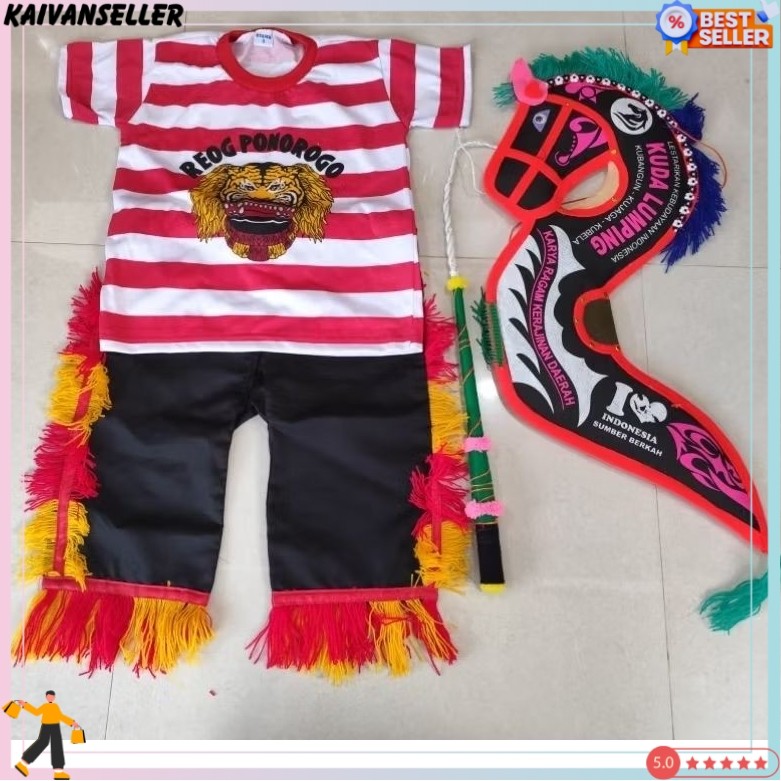 stelan reog. stelan baju reog . stelan baju reog anak. baju reog. baju reog anak. baju reog murah KN